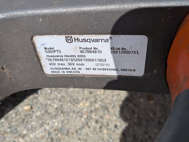 2x accu stokzaag, husqvarna, 530ipt5 & 536lipt5 - afbeelding 6 van  9