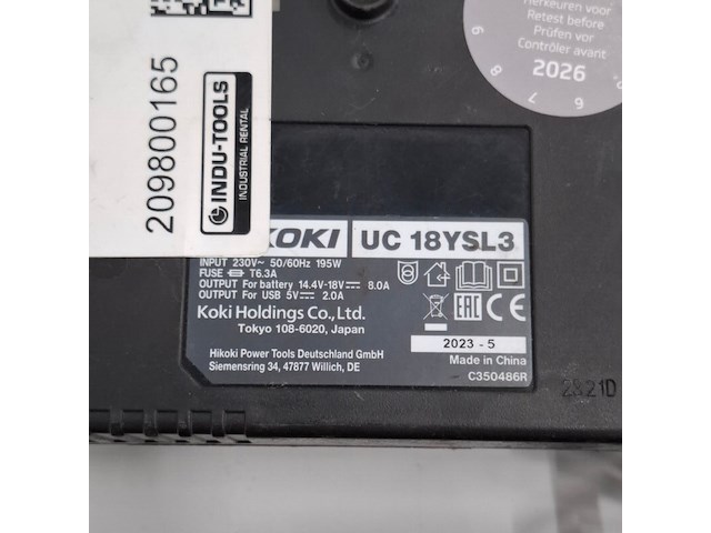 2x accu werklamp hikoki, ub18dgl, bouwjaar 2021 - afbeelding 10 van  18