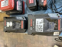 2x acculader, bosch, al 1860 cv, zwart/blauw