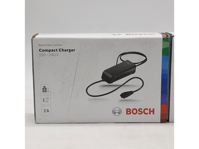 2x acculader t.b.v fietsaccu, bosch, compact charger 100-240v - afbeelding 2 van  7