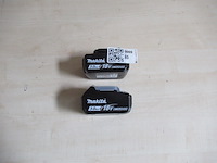 2x accu's makita, bl1830 18v - afbeelding 2 van  2