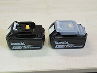 2x accu's makita, bl1830b - afbeelding 2 van  2