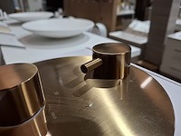 2x afbouwdeel korver, geborsteld brons - afbeelding 3 van  5