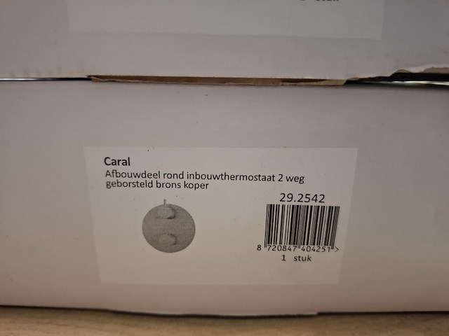 2x afbouwdeel korver, geborsteld brons - afbeelding 5 van  5