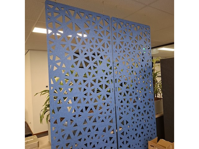 2x akoestisch paneel met 2x kantoorscherm - afbeelding 4 van  4