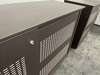 2x akoestische schuifdeurkast - bruin - afbeelding 4 van  8