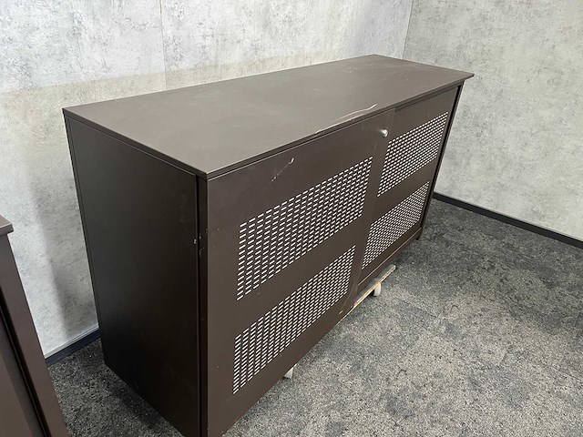 2x akoestische schuifdeurkast - bruin - afbeelding 5 van  8