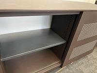 2x akoestische schuifdeurkast - bruin - afbeelding 7 van  8