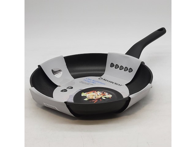 2x aluminium pan, silvercrest, cast aluminium frying pan - afbeelding 1 van  6