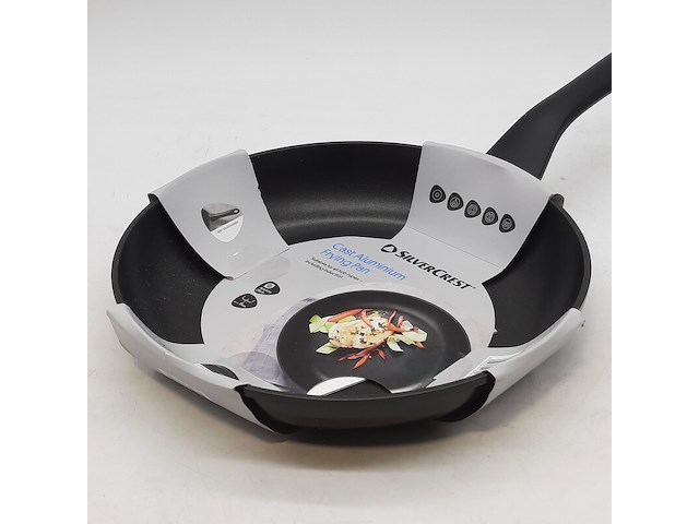 2x aluminium pan, silvercrest, cast aluminium frying pan - afbeelding 2 van  6