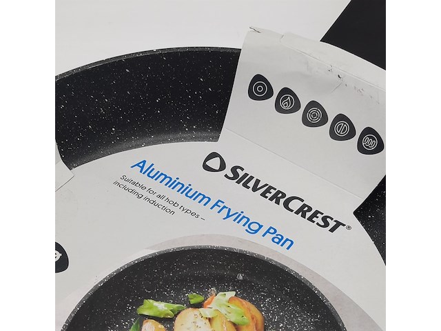 2x aluminium pan, silvercrest, frying pan - afbeelding 4 van  6