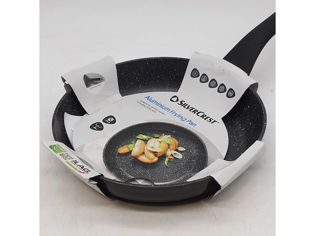 2x aluminium pan, silvercrest, frying pan - afbeelding 2 van  6