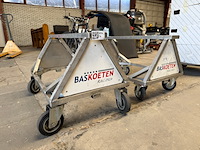 2x aluminium transport frame met wielen - afbeelding 1 van  3