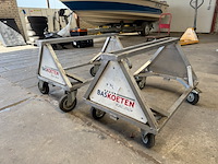 2x aluminium transport frame met wielen - afbeelding 2 van  3