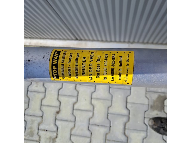 2x aluminium vaste uitwijkconsole, topway, smalle steiger - afbeelding 8 van  13