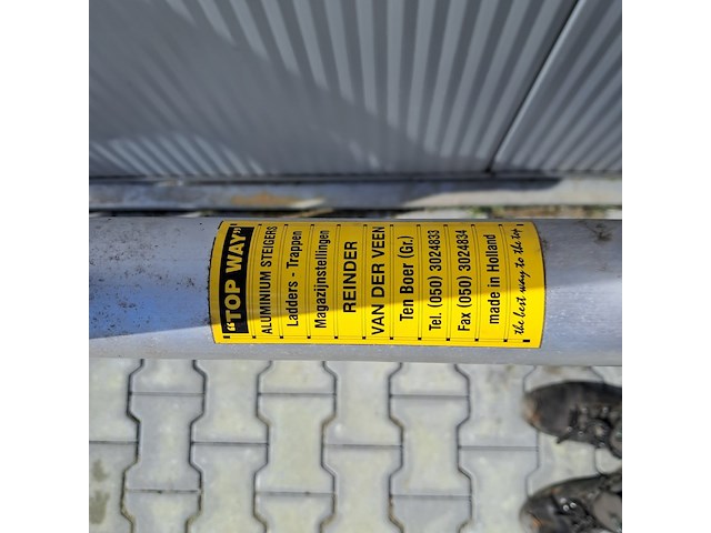 2x aluminium vaste uitwijkconsole, topway, smalle steiger - afbeelding 11 van  13