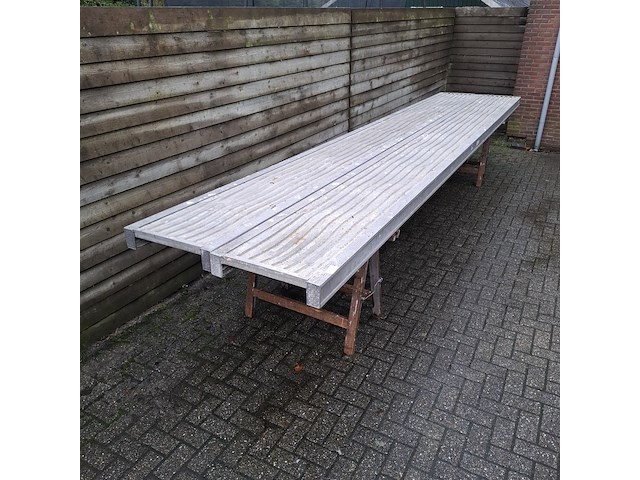 2x aluminium werkbrug, layher - afbeelding 1 van  8