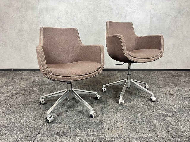 2x amerland - draaibare, verrijdbare fauteuil - afbeelding 4 van  12