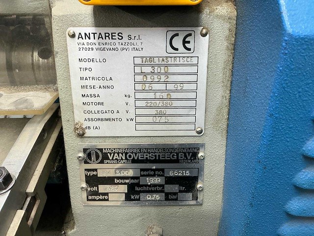 2x antares l300 / l301 industriële leerstroken-snijmachine 300 mm incl. toebehoren - afbeelding 8 van  27