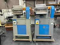 2x antares l300 / l301 industriële leerstroken-snijmachine 300 mm incl. toebehoren - afbeelding 1 van  27
