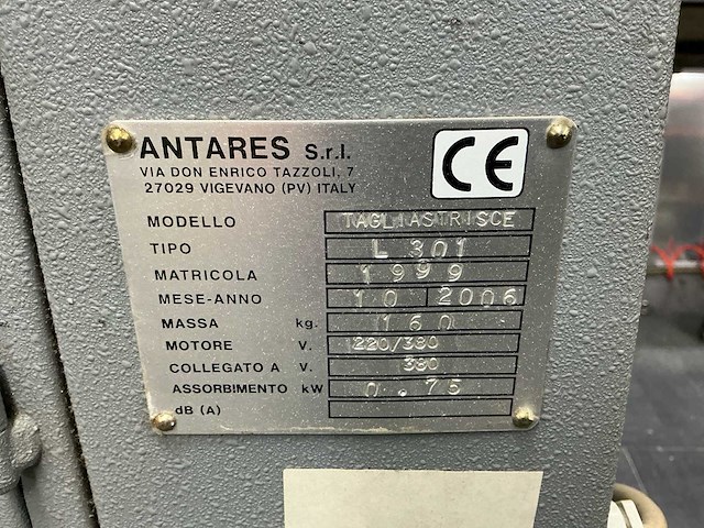 2x antares l300 / l301 industriële leerstroken-snijmachine 300 mm incl. toebehoren - afbeelding 23 van  27