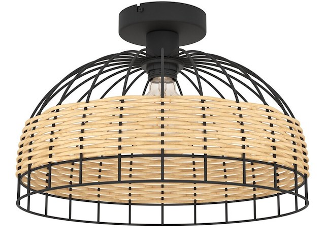 2x anwick plafondlamp eglo, zwart - afbeelding 1 van  4