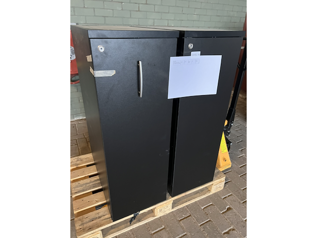 2x archiefkast lade kast toren, zwart - afbeelding 2 van  5