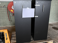 2x archiefkast ladekast toren , zwart - afbeelding 1 van  3