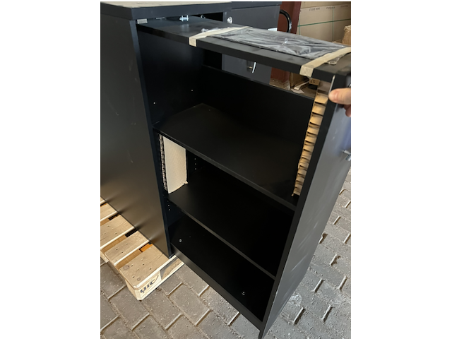 2x archiefkast ladekast toren , zwart - afbeelding 2 van  4