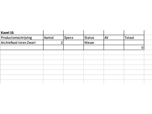 2x archiefkast ladekast toren , zwart - afbeelding 4 van  4