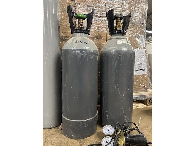 2x argon gascilinder, 2x co2 fles - afbeelding 3 van  8