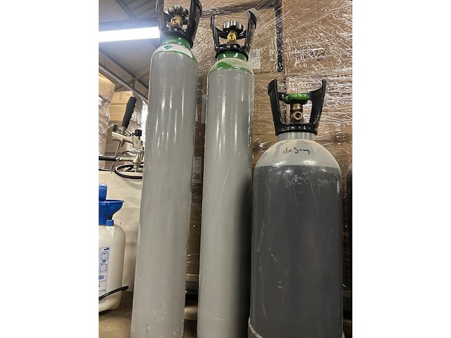 2x argon gascilinder, 2x co2 fles - afbeelding 4 van  8