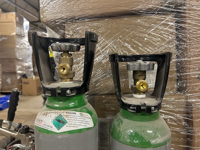 2x argon gascilinder, 2x co2 fles - afbeelding 5 van  8