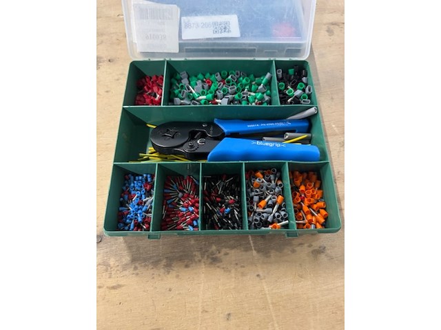 2x assortimentsdoos adereinden en krimptang, klemko, 910038 - afbeelding 2 van  5