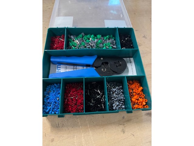 2x assortimentsdoos adereinden en krimptang, klemko, 910038 - afbeelding 4 van  5
