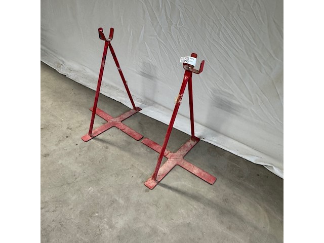 2x assteun, rood - afbeelding 2 van  2