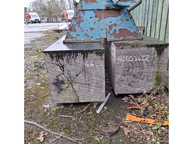 2x azobe houten balk - afbeelding 2 van  5