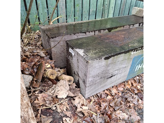 2x azobe houten balk - afbeelding 3 van  5