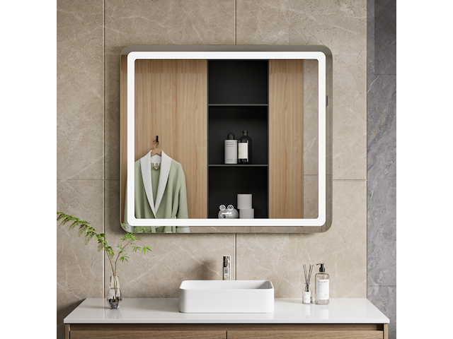 2x badkamerspiegel met led, cityline, lm-129, spiegel, 2025 - afbeelding 1 van  4