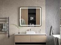2x badkamerspiegel met led, cityline, lm-129, spiegel, 2025 - afbeelding 2 van  4