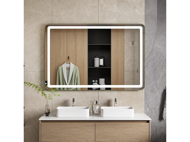 2x badkamerspiegel met led, cityline, lm-129, spiegel, 2025 - afbeelding 1 van  3
