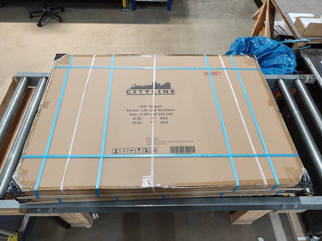 2x badkamerspiegel met led, cityline, lm-130, spiegel, 2025 - afbeelding 3 van  4