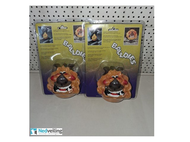 2x baldy trekhaakdop (grommende buldog) - afbeelding 1 van  3