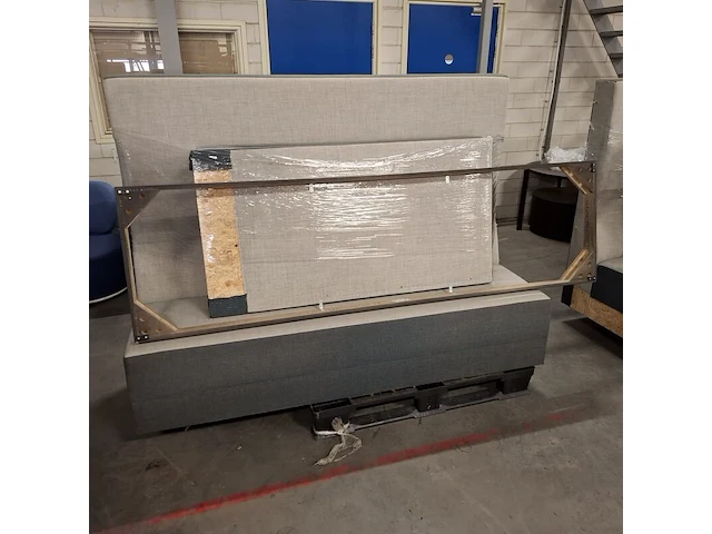 2x bank, beige / antraciet - afbeelding 2 van  7