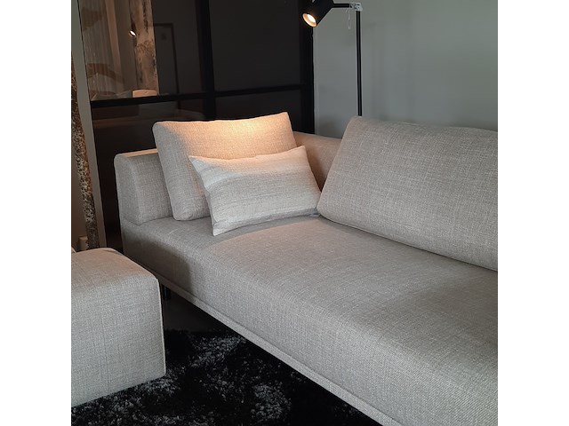 2x bank en 2x poef eyye, dura lounge, champagne - afbeelding 9 van  14