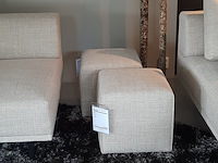 2x bank en 2x poef eyye, dura lounge, champagne - afbeelding 11 van  14