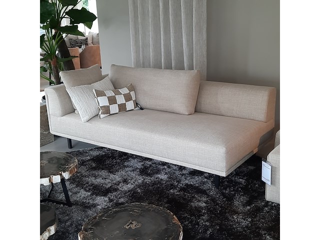 2x bank en 2x poef eyye, dura lounge, champagne - afbeelding 12 van  14