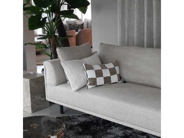 2x bank en 2x poef eyye, dura lounge, champagne - afbeelding 13 van  14