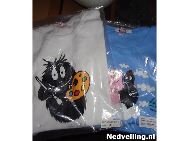 2x barbapapa t-shirt maat 140 / 146 - afbeelding 1 van  3