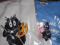 2x barbapapa t-shirt maat 140 / 146